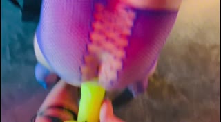 Doing some Pegging W a Large the end Zone Dildo from mr Hankeys