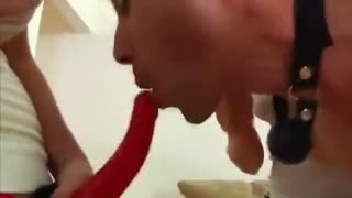 Humiliated Man Bonded And Pegged