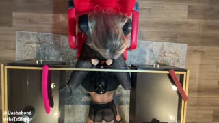 Nylon Worship and Pegging at work